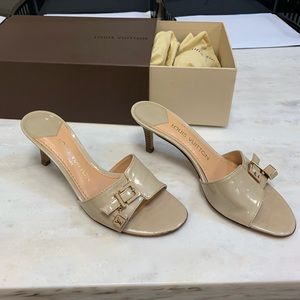 Louis Vuitton Kitten Heeled Mules